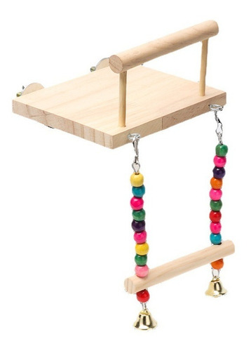 Repisa Con Percha Columpio Para Aves Loros