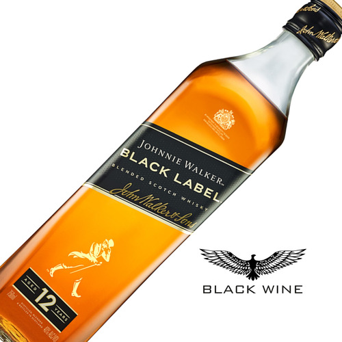 Whisky Johnnie Walker Black Blended Scotch 750 Ml