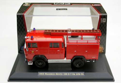 Carro Bombero Magirus Deutz 100 D 7fa Lf8-ts Escala 1/43