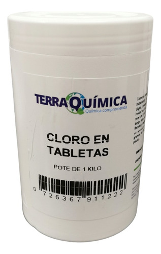 Cloro En Tabletas Para Piscinas - Pote 1 Kg (5 Tabletas)