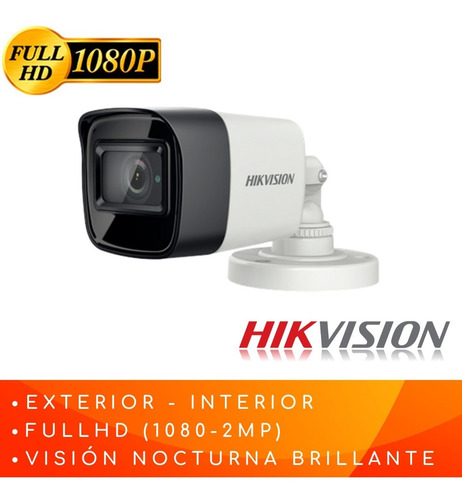 Imagen 3 de 4 de Cámara Seguridad Hikvision Full Hd-2mp Interior/exterior