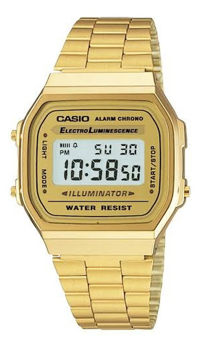 Reloj Caballero Cazio Retro Vintage A168 Dorado Dorado Dorado