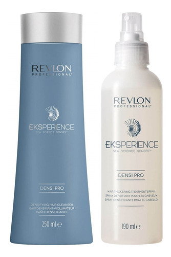  Shampoo Densificador + Spray Revlon Eksperience Densi Pro