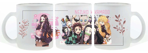 Taza Esmerilada Anime Demon Slayer 