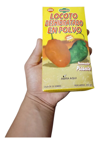 Locoto En Polvo 10 G Ají Picante Pack X 25 Unidades