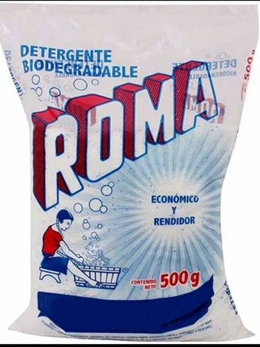 Paquete De 10 Detergente Roma 500 Grs