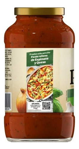 Salsa De Tomate Chunky Cebolla Y Ajo Prego Campbell´s 680 G
