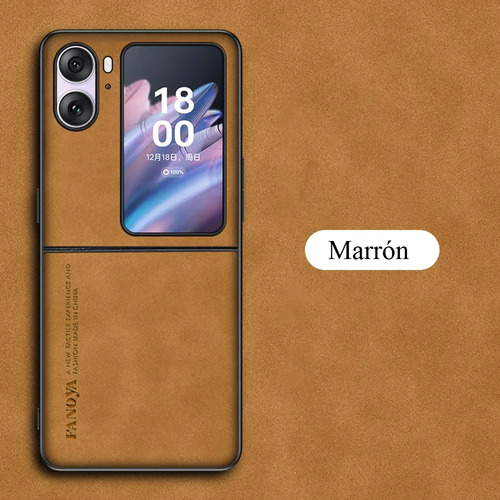 Funda Para Oppo Find N2 Flip Case Uso Rudo De Cuero Pu Lujo Anti-caída Bumper Para Mujeres Hombres