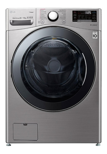 Lavadora secadora automática LG WD22 inverter plateado 22kg 120 V