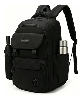 Mochila Reforçada E Impermeável Para Viagem Mochila Preto Liso