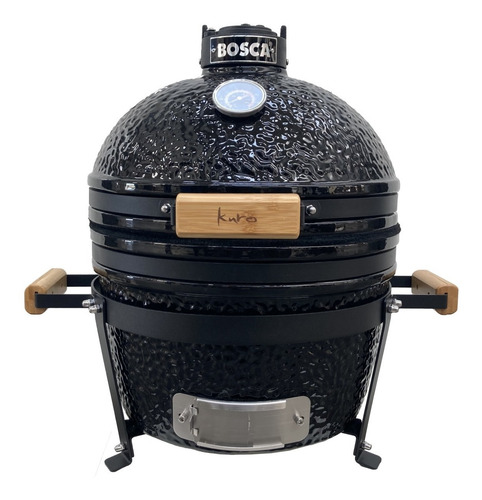 Imagen 1 de 10 de Parrilla Kamado Bosca Kuro 16'' Horno Cerámica Negro Asador