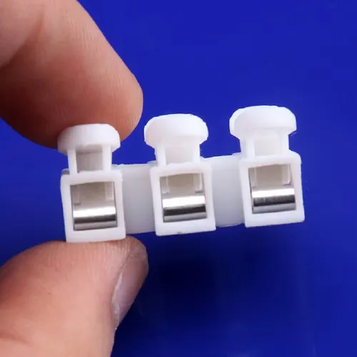 50 X Bornera Con Boton Conector Rapido Para 3 Cables Empalme
