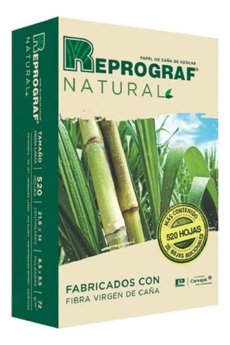 Resma Reprograf Carta Bond De 520 Hojas De 72g Natural