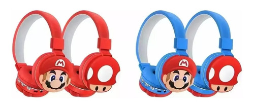 Audífonos Diadema Bluetooth Super Mario Recargable