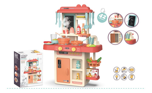 Cocina Infantil Sonido Vapor Musical