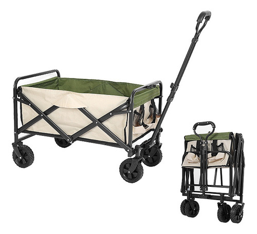 Carrito Plegable Vagon Multiuso Camping Marco De Acero