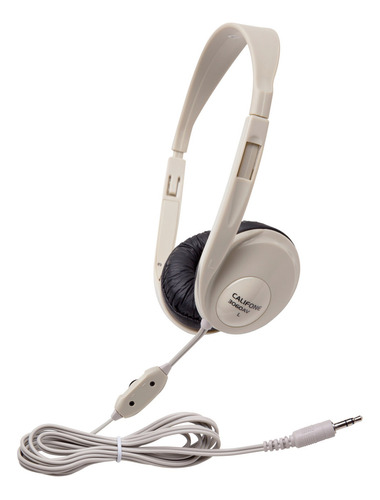 Auriculares Estereo Multimedia Con Cable Color Beige