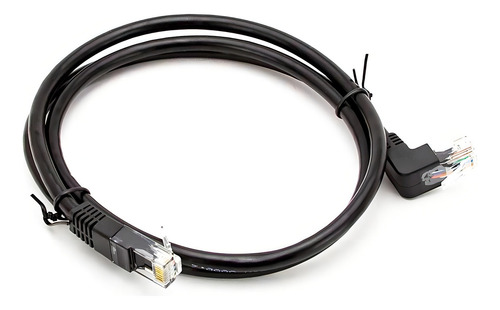Cabo De Rede Cat6 Plug 90 Graus Para Cima - 50 Cm