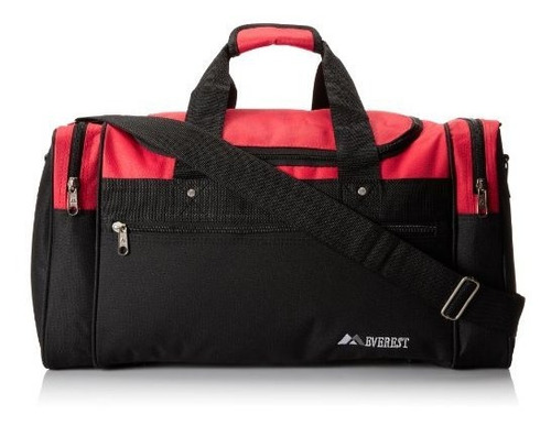 Everest Deportes Duffel  estándar, Rojo), S219-rd/bk