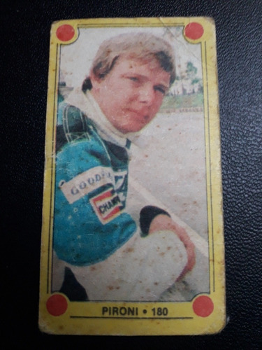 Deportistas 1980. Figurita N° 180 Pironi. Piloto F1. Mira!!!