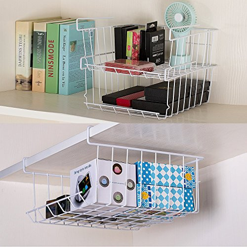Astotsell Under Shelf Storage Basket, 2-pack Under Shelf Han