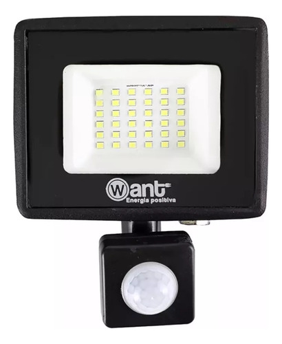 Foco Proyector De Area Led Con Sensor 30w Sec Exterior