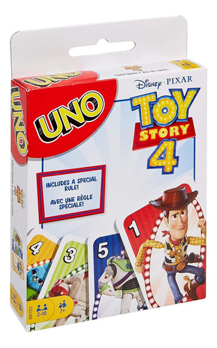Uno Con Disney Pixar Toy Story 4 - Juego De Cartas Para Niño