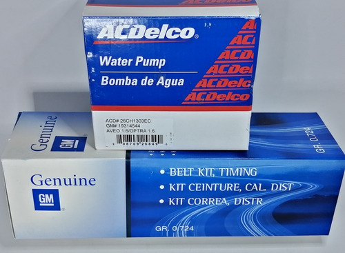 Kit Distribucion Con Bomba Aveo 1.4 - 1.6 Optra 1.4 - 1.6