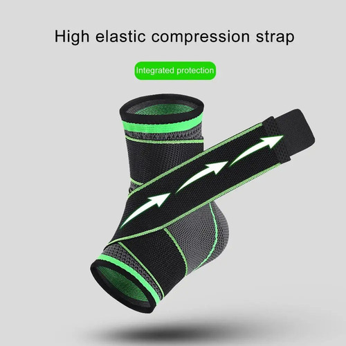 2 Pcs Tobillera De Soporte De Compresión Del Tendon Aq