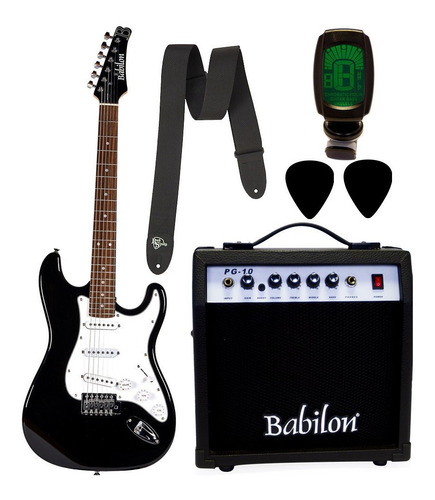 Paq Guitarra Electrica C/amplificador Babilon Beg-guitar Kit