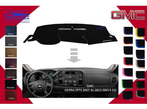 Cubretablero Aut. (colores) Gmc Sierra 2pts 2007-2013 Cg36-e