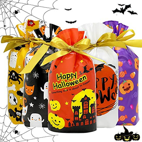 Bolsas De Halloween De Dulces Con Cordón Halloween.
