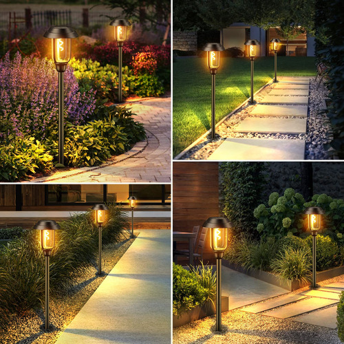 Luces Solares Para Jardín 8 Piezas Impermeables 2x Más Grand