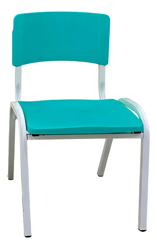 Cadeira Infantil Criança Escolas Creche Prática Resistente Cor Azul-celeste
