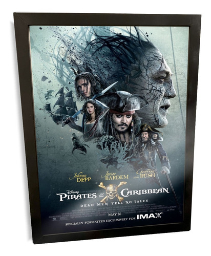 Cuadro Decorativo Poster De Películas Piratas Del Caribe
