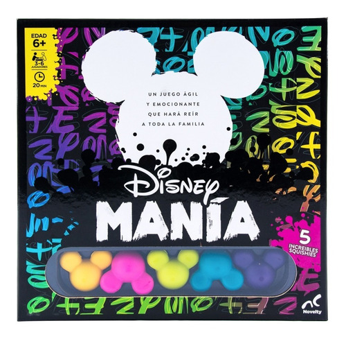 Juego De Mesa Novelty Disney Manía 72 Cartas De Retos 