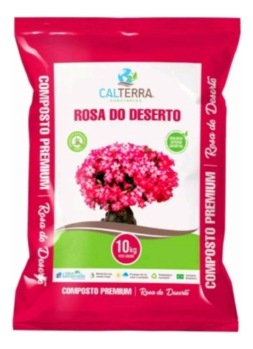 Substrato Premium Para Rosa Do Deserto, Marca Calterra 10kg