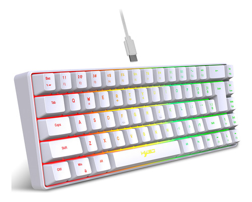 Juego De Teclado/office V200 Hxsj Conflict-free Rgb For Feel