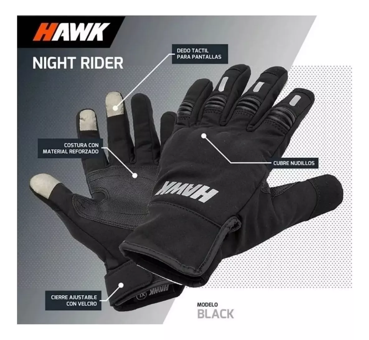 Segunda imagen para búsqueda de guantes hawk