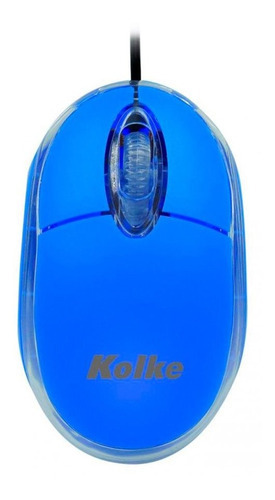 Mouse Óptico Kolke Kem-340 Conexión Usb 800dpi  Color Azul