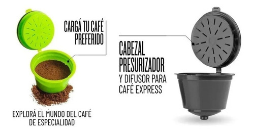 Imagen 4 de 4 de Capsulas Recargables Dolce Gusto X8 Caffettino Nespresso