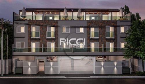 Imagem 2 de 12 de Cobertura À Venda, 42 M² Por R$ 389.000,00 - Campestre - Santo André/sp - Co0843