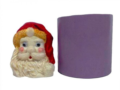 Molde Forma Silicone Papai Noel Rosto Inteiro