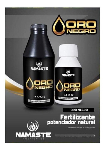 Imagen 2 de 3 de Oro Negro 100 Cc Estimulante Crecimiento Vegetación Cultivo
