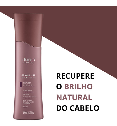 Shampoo Shine Extreme Amend Expertise 250ml Doador De Brilho