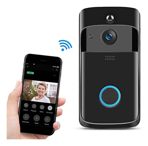 Campainha De Vídeo Sem Fio 720p Campainha Visual Wi-fi