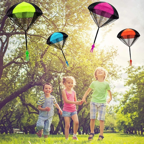 Muñeco Paracaidas Juego Al Aire Libre Niños Soldado Accion