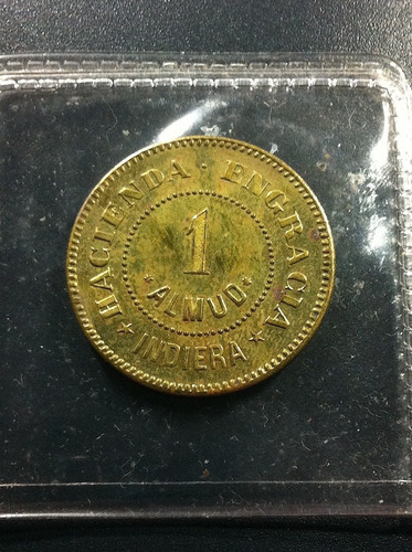 Antiguo Token Ficha Puerto Rico Hacienda Engracia 1800s