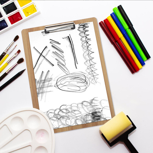 Nuevo Pinza De Madera For Dibujar Dibujos De Estudiantes, 8