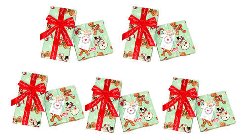 Snowman Gift Wrapping Biscuit 5 Pcs